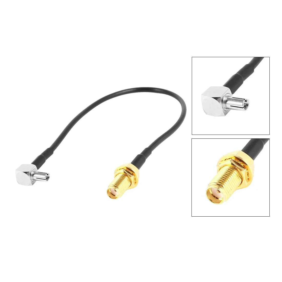 

WSFS Hot SMA Female Jack to TS9 Male Right Angle Pigtail Coaxial Cable Antenna