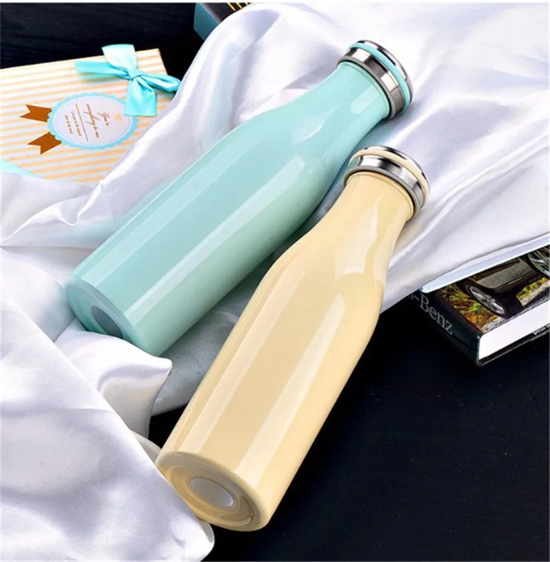350ml500ml Vacuum Flask Double Wall Stainless Steel Insulated Water Bottle Mug Cup Thermos Great for Cold Drinks Cola Style HJ28 (7)