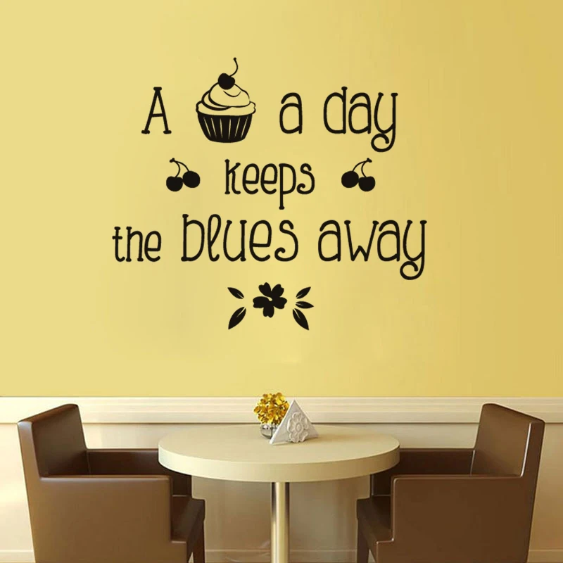 Creative Restaurant Kitchen Wall Stickers Home Decor PVC waterproof Art wallpaper JG1470