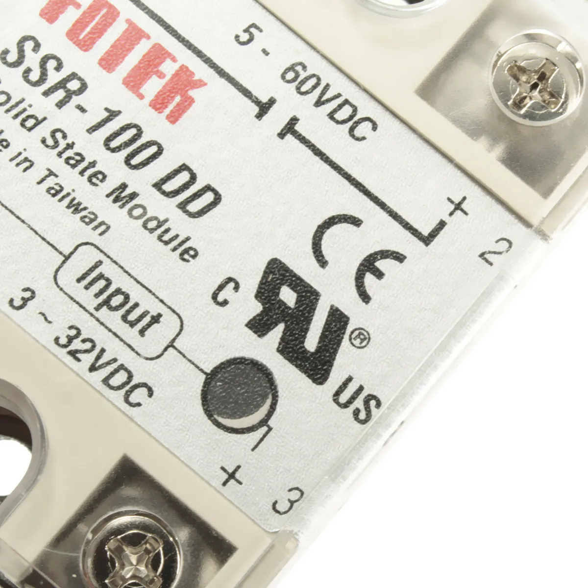SSR-100DD твердотельный модуль твердотельное реле 100A напряжение управления 3-32 В постоянного тока Рабочее напряжение 5-60 В постоянного тока