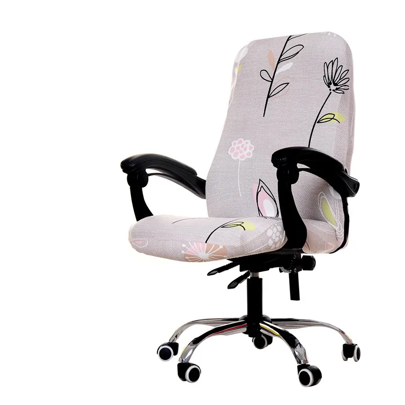 

Elasticity Office Rotating Computer Chair Cover Side Arm Chair Cover Washable Recouvre Chaise Stretch Rotating Lift Chair Cover