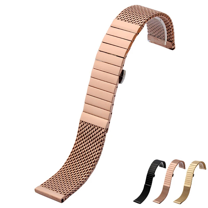 

NESUN GD16 18 mm/20 mm/22 mm/24 mm Stainless Steel Wrist Watch Band Strap Double Clasp Bracelet