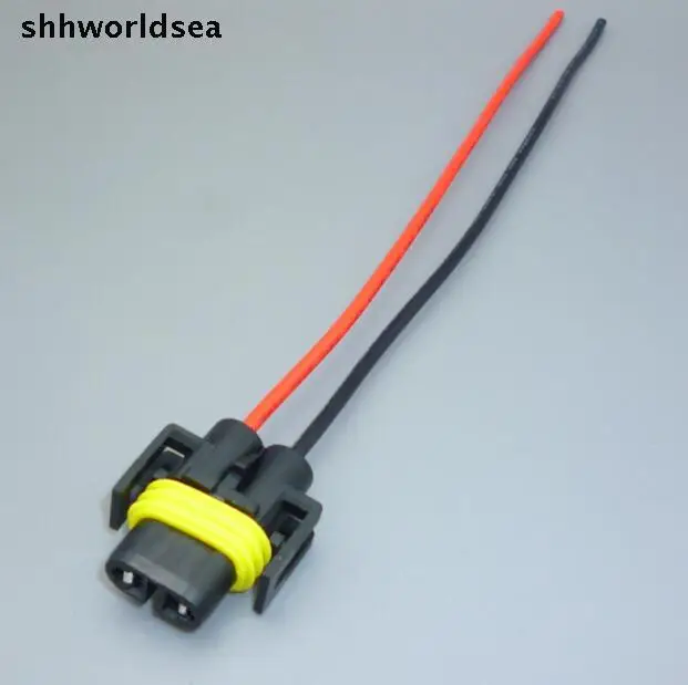 shhworldsea New 10Pcs 2 pin Car Parts bulb Socket Xenon LED Light Lamp holder Truck Connector Fog H8/H9/H11 Free Shipping | Автомобили и