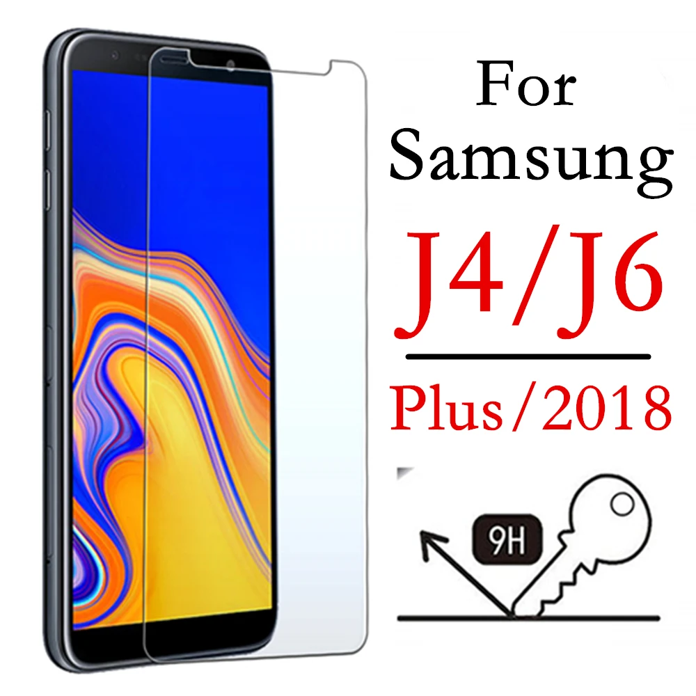 Закаленное стекло 9H для Samsung J4 J6 2018 J 4 6 Plus Защита экрана Galaxy 4j j защитная