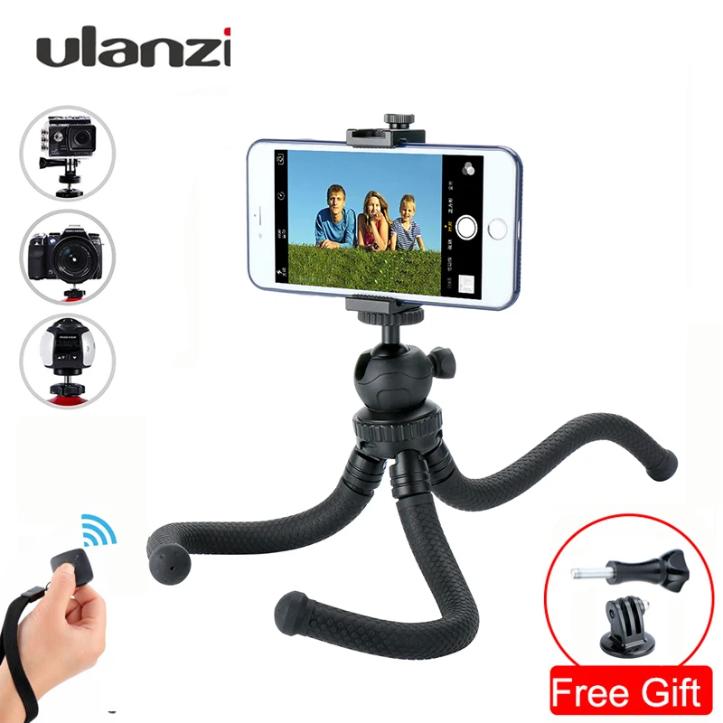 

Ulanzi Lightweight Tripod Camera Holder Flexible Octopus Monopod With Ballhead for iPhone 7 8 X Xs Samsung xiaomi Gopro 7 Camera