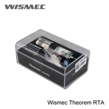 Оригинальная Wismec Theorem RTA атомайзер с регулируемым воздушным потоком управления Топ-заполнение атомайзера Нотч катушки Wismec E-cig Атомайзер
