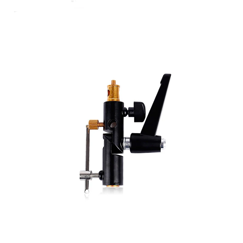  Photo Accessories Hot Shoe Lighting Stand Bracket Swivel H-Type Umbrella Holder 1/4 Flash Receiver 
