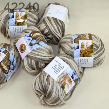 

LOT of 6 Balls X 50g Special Thick Worsted Cotton Knitting Yarn 40