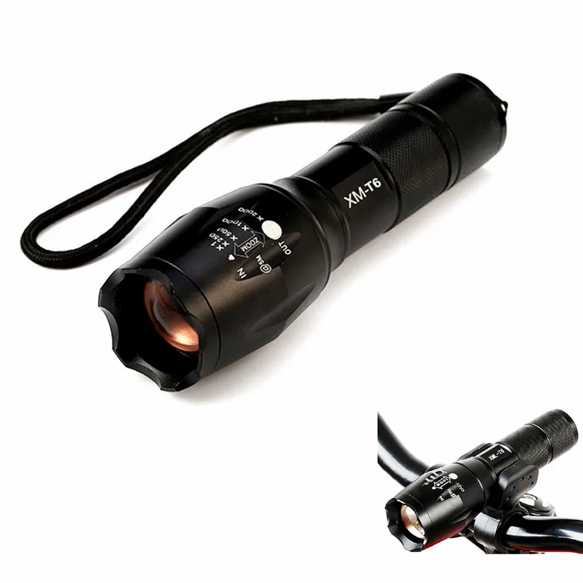 Adjustable Bicycle Flashlight E17 XM L T6 LED Bike Ultra Light LED