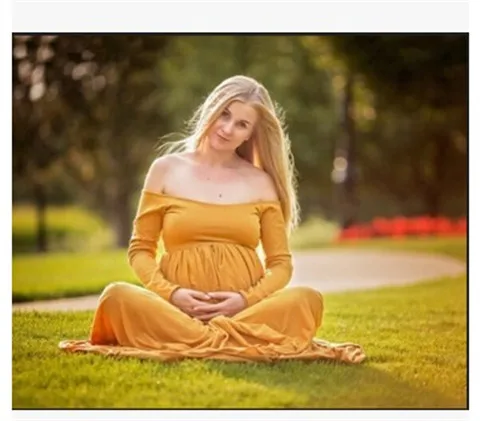 

Long Sleeve Maternity Dresses Off Shoulder Pregnant Women Vestidos Maternity Photography Dress Maternity Dresses For Photo Shoot