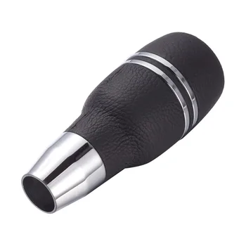 

Transmission Handle Shifter Gear Stick PU Leather And Metal Car Gear Shift Knob