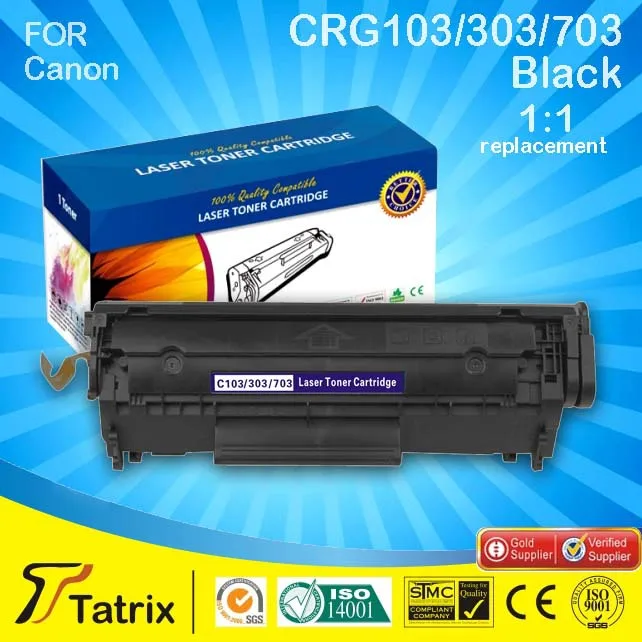 

Free shipping bulk buy from China compatible laser toner cartridge CRG103/303/703 for Canon printer