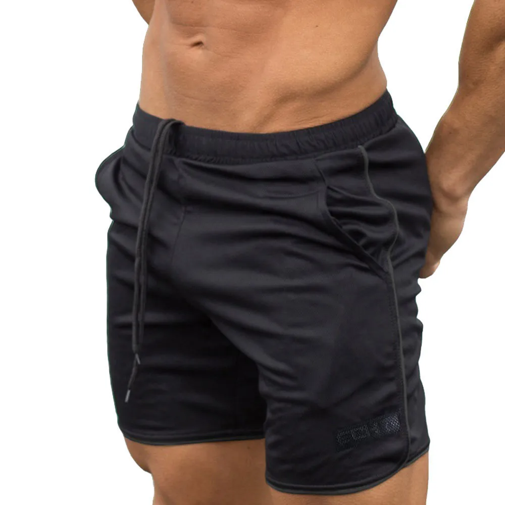 Мужские спортивные летние шорты для тренировок, бодибилдинга, тренировок, фитнеса, тренажерного зала, шорты бермуды masculino - Цвет: a