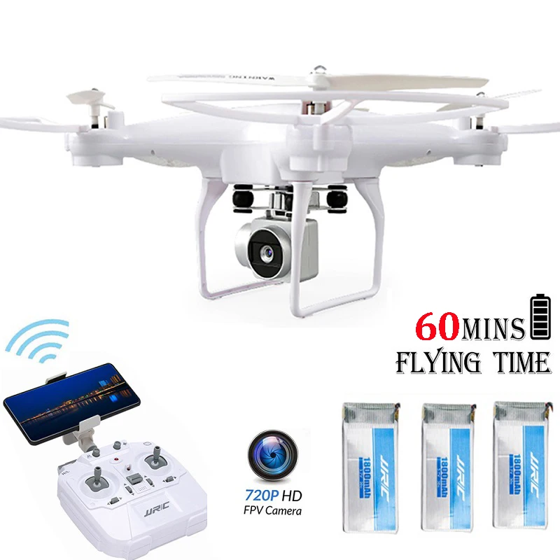 

JJRC H68 720P HD Camera RC Drone Fpv Quadcopter 60Minutes Flight Time Hlicopter with Altitude Hold Headles Mode