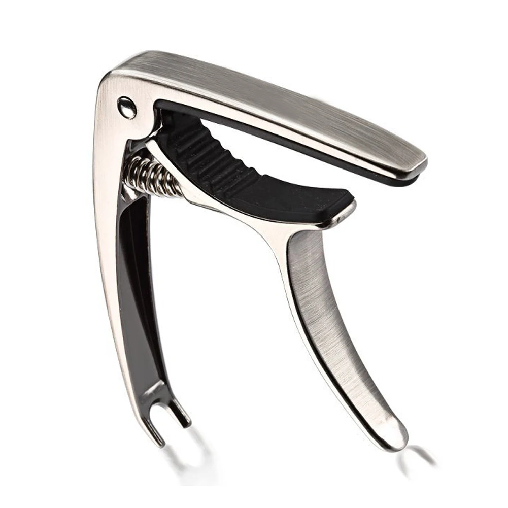

2 PCS of (2-in-1 Aluminum Single-handed Guitar Capo with Bridge Pin Puller for Guitars Tune Quick Change + Pulling Bridge Pin)