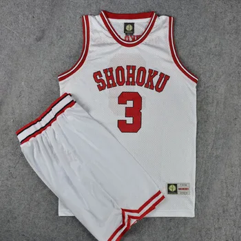 

Slam Dunk Cosplay Costume Clothing SHOHOKU NO.3 HARUKO AKAGI Basketball Jersey Tops and Shorts Plus Size for Men