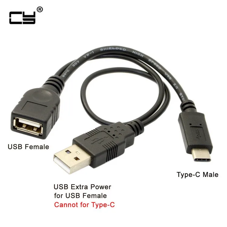 USB-C кабель для передачи данных OTG с разъемом USB 3 1 типа C папа и мама внешним кабелем