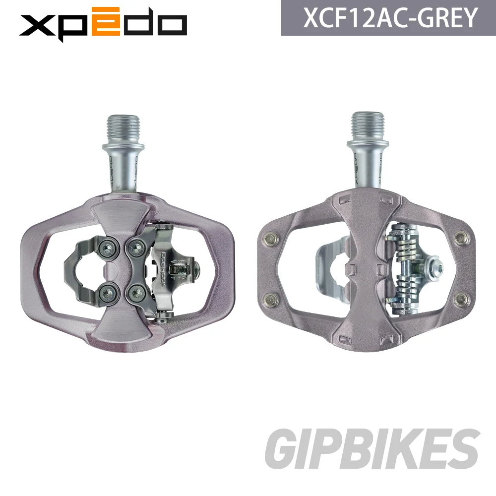 Wellgo Xpedo XCF12AC Ultralight 295g Mountain Bike Clipless Pedal with 3 Bearing High Strength alloy MTB bike self-locking pedal Wellgo Xpedo XCF12AC Ultralight 295g Mountain Bike Clipless Pedal with 3 Bearing High Strength alloy MTB bike self-locking pedal