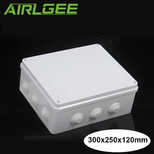 Водонепроницаемая пластиковая ABS РАСПРЕДЕЛИТЕЛЬНАЯ КОРОБКА IP65 электронный корпус герметичный корпус Открытый Провода соединительный узел 300x250x120 мм(Д x Ш x В