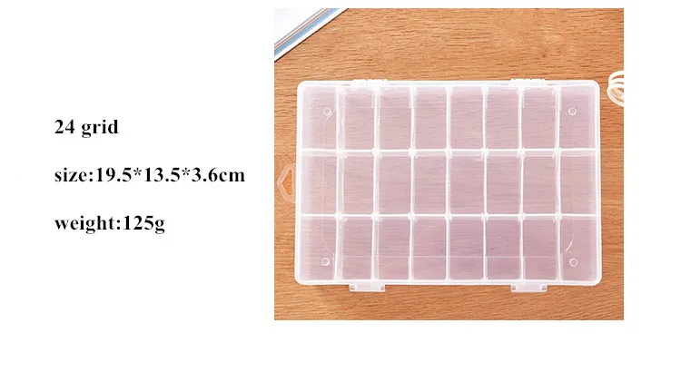 XUNZHE коробка для хранения 10-24 сетчатый пластиковый косметический чехол для хранения драгоценных камней с бусинами контейнер для хранения Регулируемый Органайзер