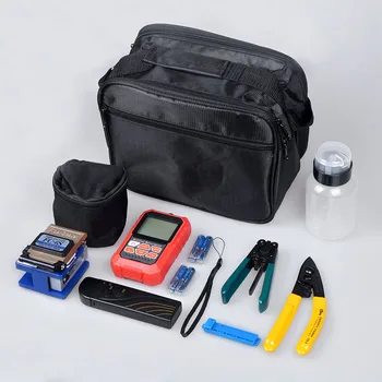 

FTTH Fiber Optic Tool Kit with Fiber optic power meter FC-6S Fiber Cleaver CFS-2 Miller Wire stripper 15mW VFL Fault detector