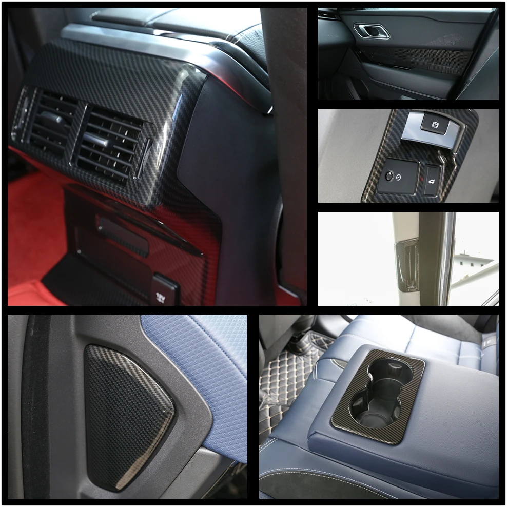

Carbon Fiber Style For Land Rover Range Rover Velar 2017 2018 Car All Kinds of Interior Cover Trim Frame Decoration Car Styling