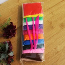 Экологически чистый материал Творческий Playdough обучения детей Полимерная глина Игрушки light Clay умный Пластилин подарки