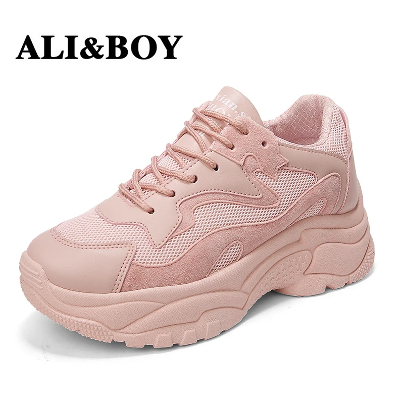 

ALIBOY Sneakers Krasovki Women running shoes Woman Breathable Ladies Walking Shoes White Jogging Outdoor Chaussure Femme Sport