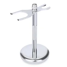 Gustala мужской классический держатель из нержавеющей стали с двумя головками для бритвы, бритва, щетка для бороды, инструмент