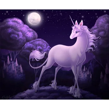 

Diamond Embroidery Purple Unicorn Square&Round Drill Handmade 5D Diy Diamond Painting Cross Stitch Diamond Mosaic Craftwork