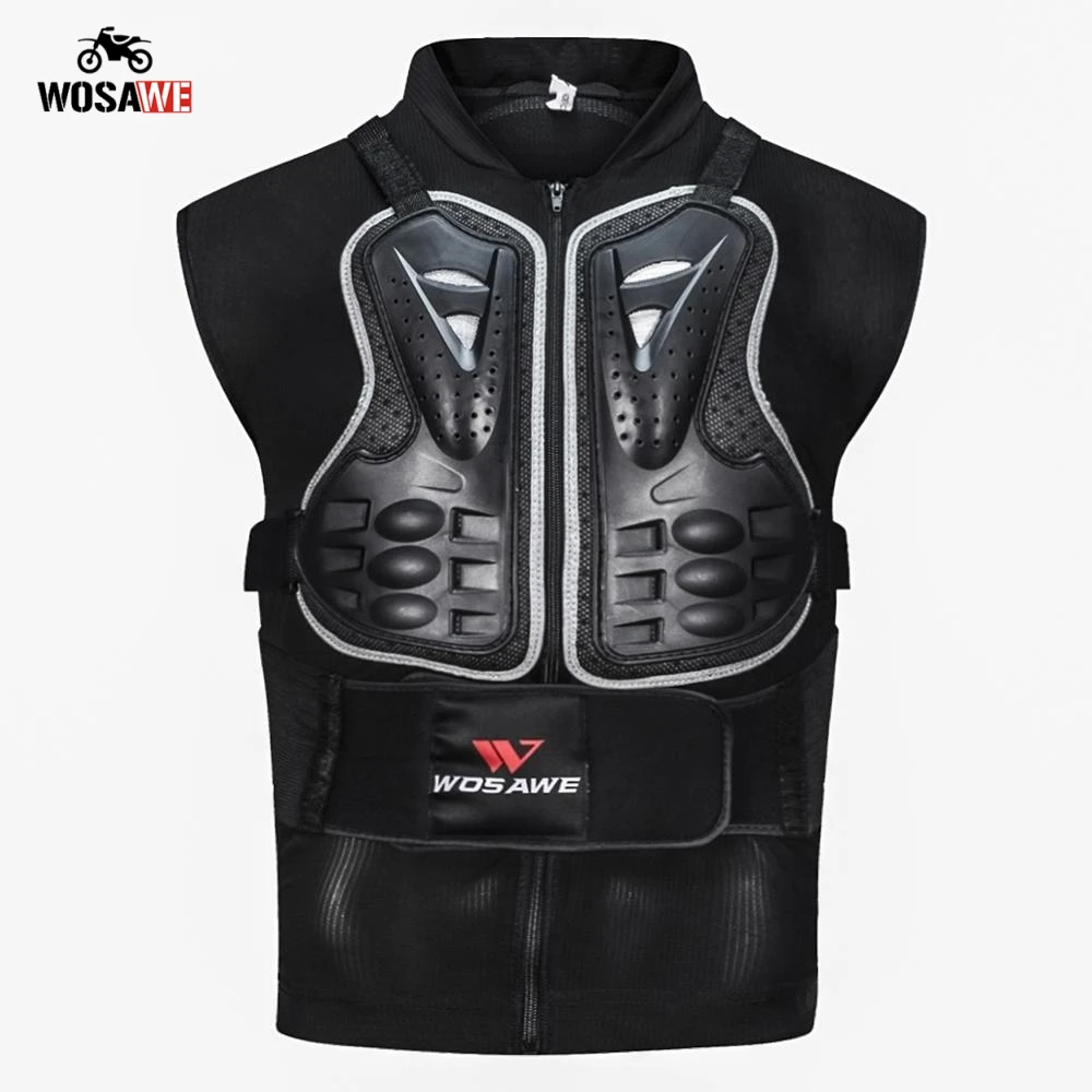 WOSAWE دراجة نارية درع عودة دعم الصدر حامي MTB الرياضة في الهواء الطلق الدراجات التزلج حماية سترة WOSAWE دراجة نارية درع عودة دعم الصدر حامي MTB الرياضة في الهواء الطلق الدراجات التزلج حماية سترة