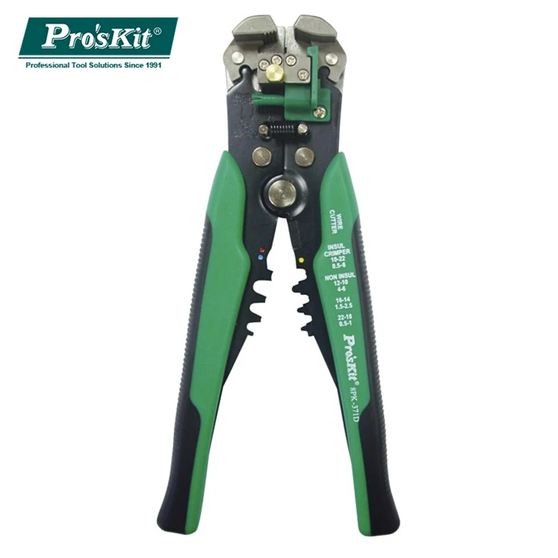 

Pro'skit 8PK-371D Automatic Wire Stripper Tools Professional Electrical Cable stripping Tools For Electrician Crimpping Pliers
