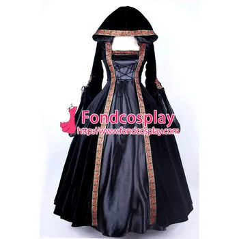 

Elegant Velvet Victorian Dress W/ Hat Ball Medieval Gown Gothic Punk Dress Cosplay Costume Custom-made[G205]