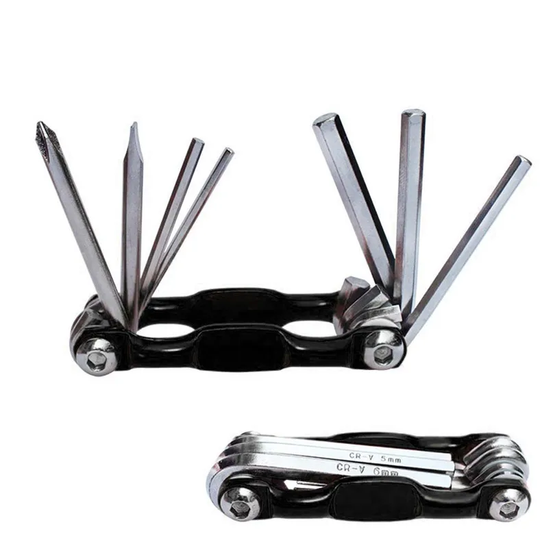 

New 7 in 1 Bike Tools Sets Mountain Bike Cycling Multi Repair Tool Kit Pin Key Portable design high quality Multifuncti Kits #2a
