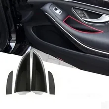 EAZYZKING 4 шт./компл. стайлинга автомобилей дверные ручки Коробка для хранения телефона палитра в футляре чехол для Benz S class S320 S400 S500 S200