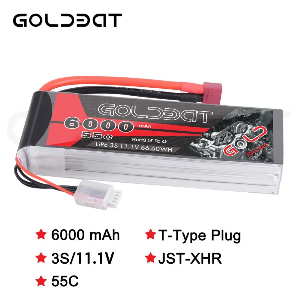 Аккумулятор GOLDBAT 11 1 В lipo для радиоуправляемого автомобиля 6000 мАч 3S