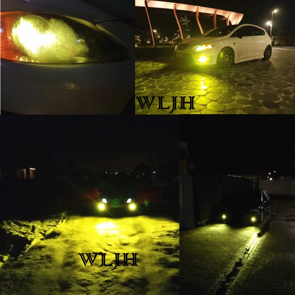 Luz da Lâmpada do Bulbo Styling Wljh h8 h4 9005 9006 Cob Chip Led Auto Moto Carro Drl Condução Nevoeiro 30 24 12 v w 2x Car h7 16 Moto H7 Carro DRL Condução Nevoeiro luz