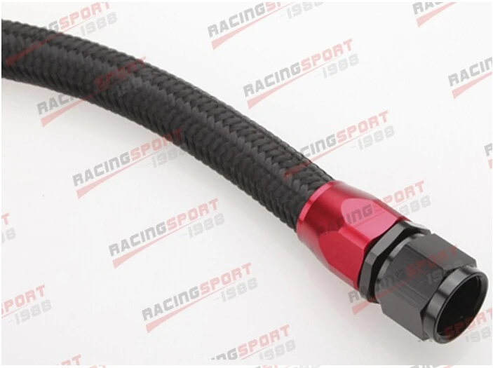 48" 10AN Nylon Braided Racing Performance Oil Fuel Coolant Line Hose