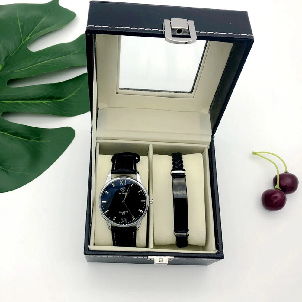 

New Men's Fashion Watch Bracelet Gift Box Men's Birthday Gift Father's Day Present Custom Logo Bracelet For Boyfriend Gift