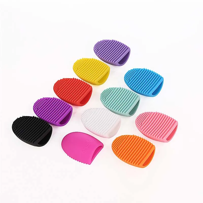 11 colors Pro Brushegg Silicone Brush Cleaning Egg Brush egg Cosmetic