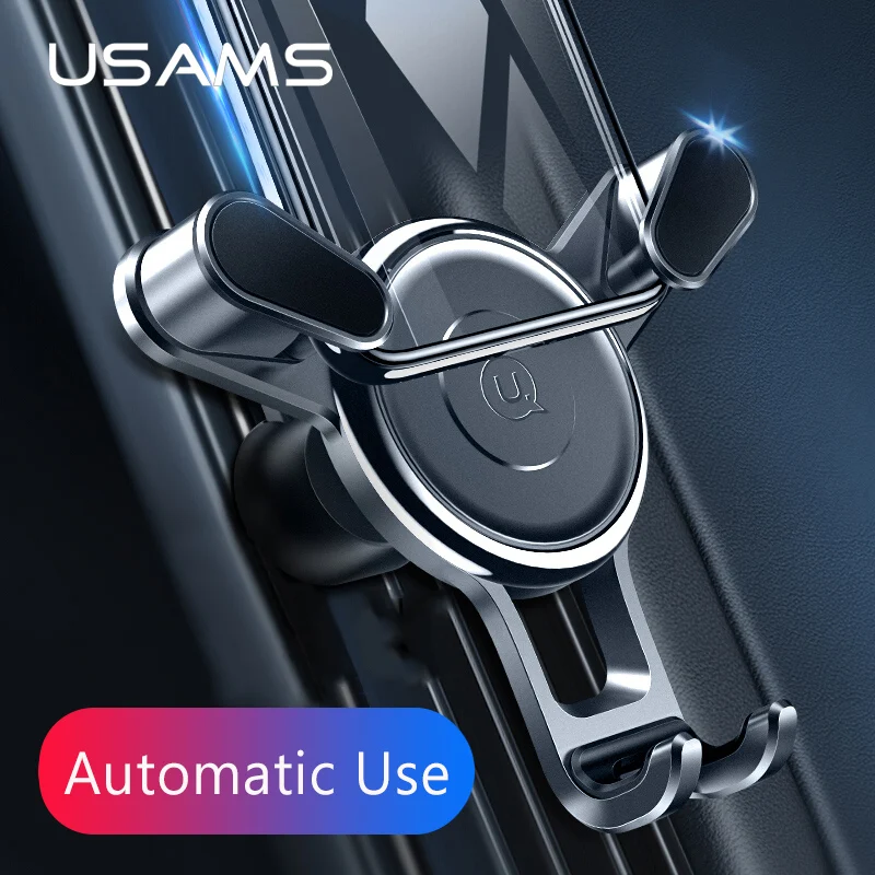 

USAMS Phone car holder Gravity Bracket Holder for iPhone X 8 Samsung Support Mobile Phone Stand auto Gravity Car Phone Holder