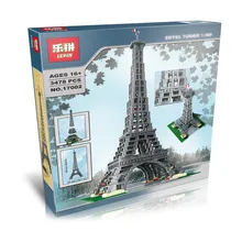 NEW LEPIN 17002 Building Series Eiffel Tower Model Building Kit Minifigure Blocks Bricks Compatible Children Toy Gift