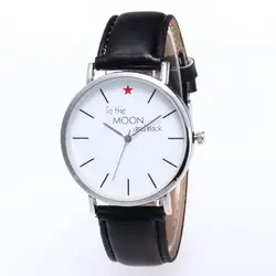 GENBOLI Для женщин Для мужчин кожаный ремешок аналоговые кварцевые наручные часы женские наручные часы замечательный подарок