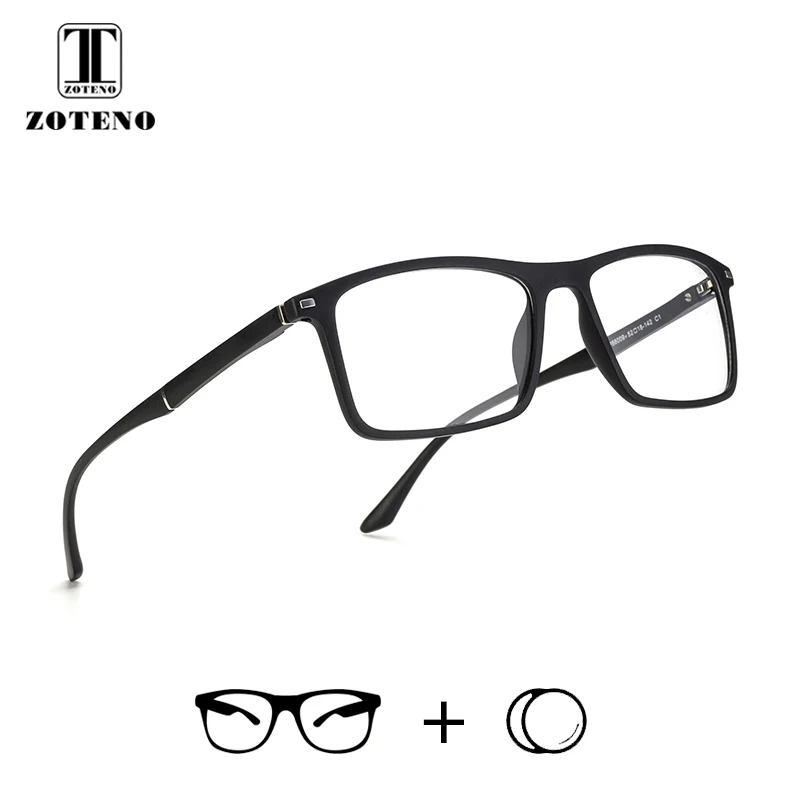 

TR90 Prescription Spectacles Men Brand Designer Rivet Clear Optical Photochromic Progressive Anti Blue Ray Eyewear #88009