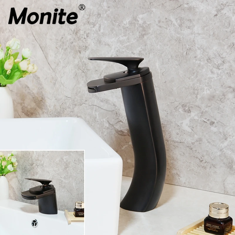 monite-solid-brass-black-orb-bathroom-faucet-waterfall-deck-mount-bathroom-basin-vessel-sink-faucet-mixer-taps-water-taps