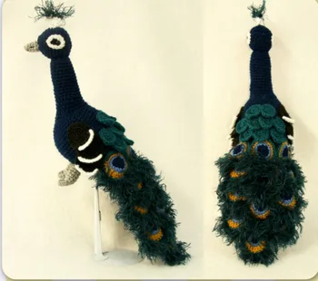 

armigurumi crochet rattle toys peacock model number koi08
