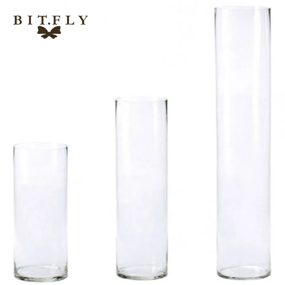

2017 New Arrival Acrylic Cylinder Vase Clear Round Plastic Wedding Table Flower Stander Road Lead T-Stage Table Centerpiece