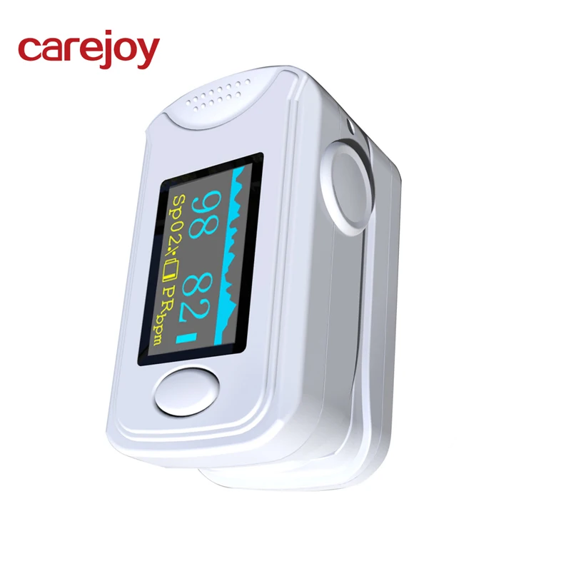 

Shipping from US OLED Fingertip Pulse Oximeter With Audio Alarm & Pulse Sound - Spo2 Monitor Finger Pulse Oximeter White