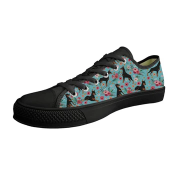 

Customized Zapatillas Mujer Cute Cartoon Dogs Pattern Women Fashion Low-top Vulcanize Flat Shoes Youth Girl Casual Canvas Shoes