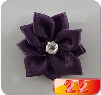 20 шт. атласные ленты банты цветы для аппликации Свадебная вечеринка DIY ремесло B014 - Цвет: Color 23